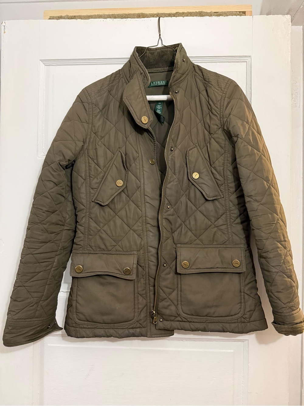 Lauren Ralph Lauren Quilted Olive Green Jacket